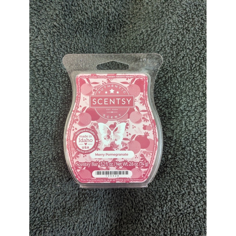 Merry Pomegranate (Retired) Scentsy Wax Melting Bar Home Fragrance NEW